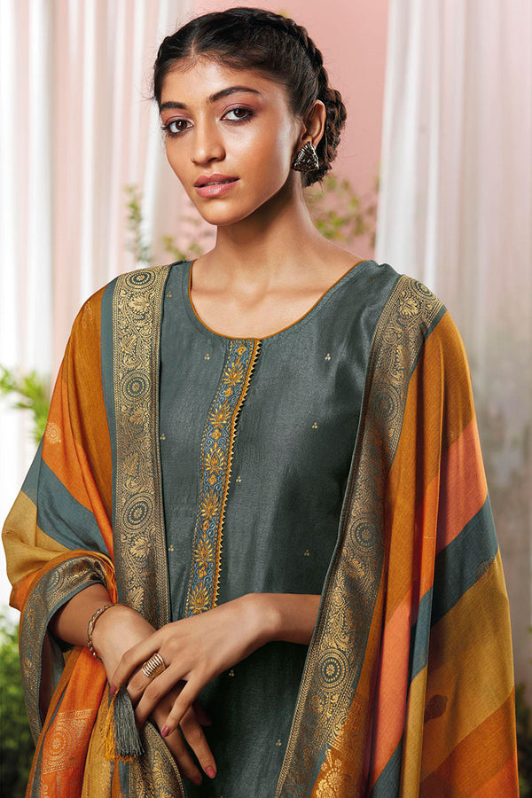 Mashoor Pure Bemberg Russian Silk Salwar Suit Design