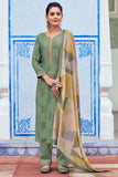 Rang Pure Bemberg Monga Silk Salwar Suit Design 826