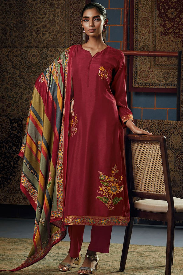 Sara Bemberg Silk Salwar Suit Design 862