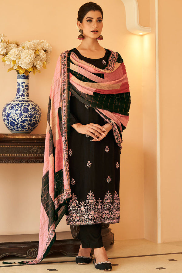 Khushi Pure Bemberg Russian Silk Salwar Suit Design