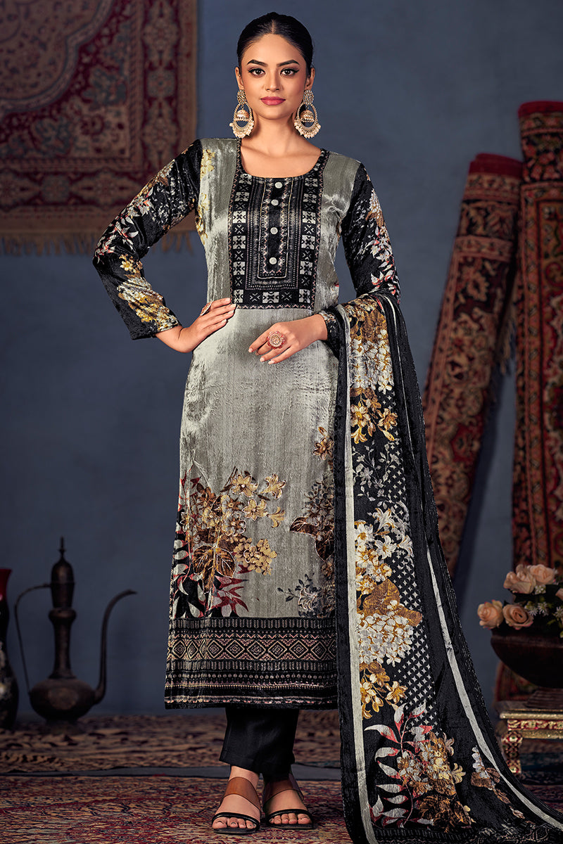 Velvet Rush Velvet Salwar Suit Design