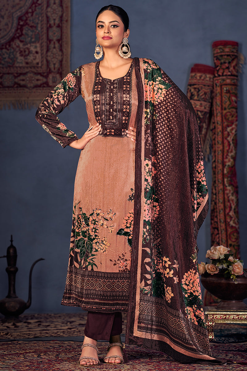 Velvet Rush Velvet Salwar Suit Design