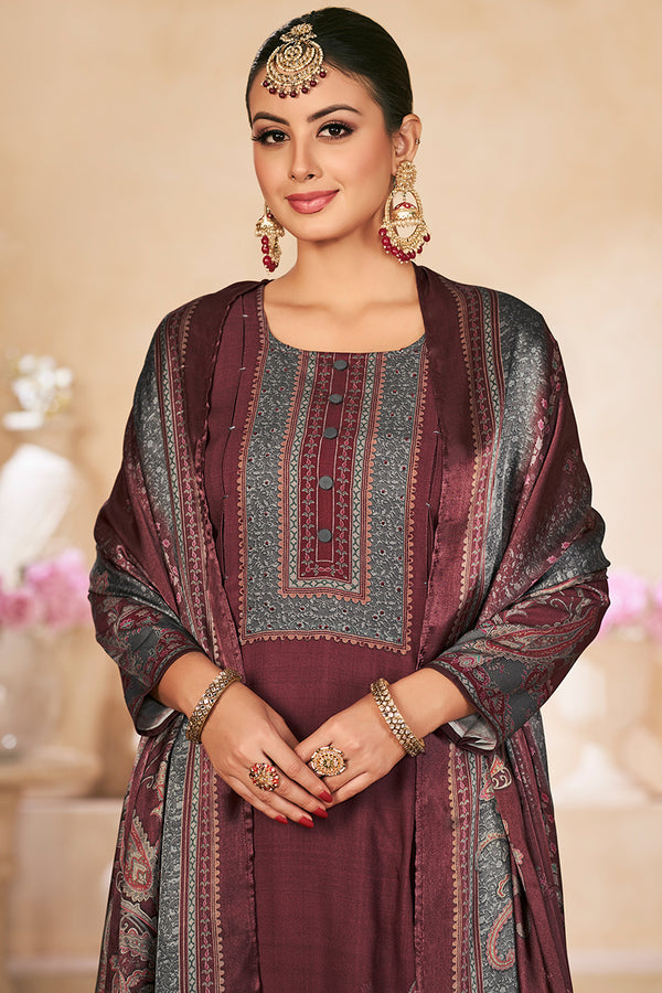 Sakhi-3 Pure Pashmina Salwar Suit