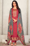 Zohra Pure Bemberg Chinon Jacquard Salwar Suit Design 10035