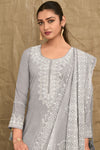 Pure Premium Linen Dyed with Coding Embroidered Salwar Suit