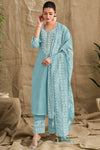 Pure Premium Linen Dyed with Coding Embroidered Salwar Suit