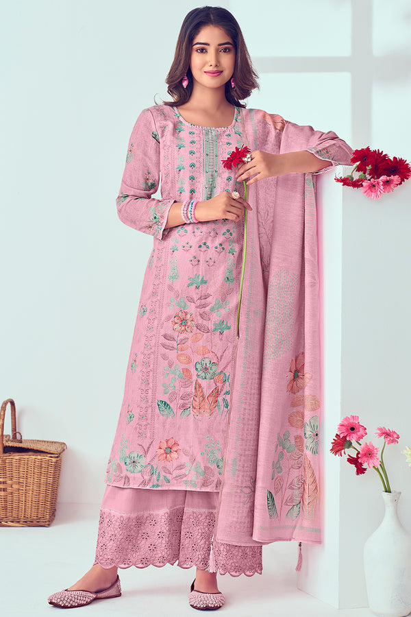 Premium Pure Linen Digital Print Salwar Suit