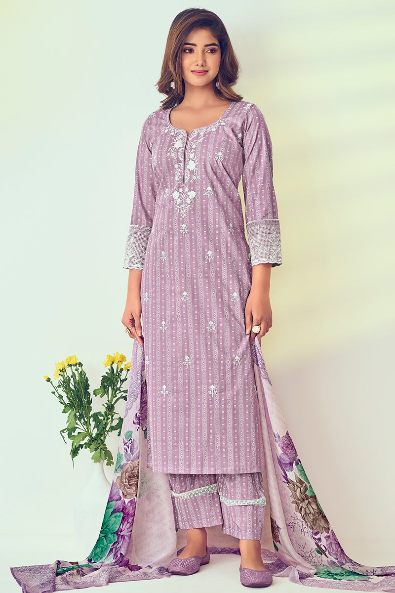 Superior Cotton Katha Print Salwar Suit