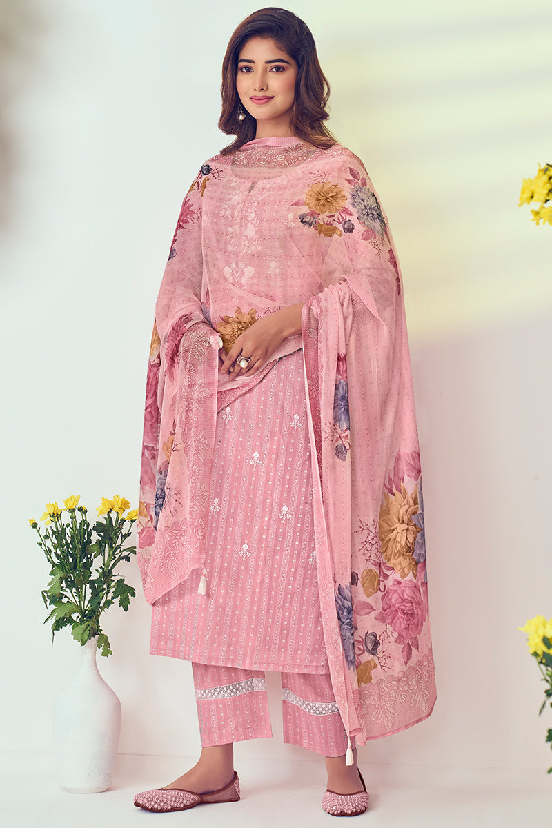 Superior Cotton Katha Print Salwar Suit