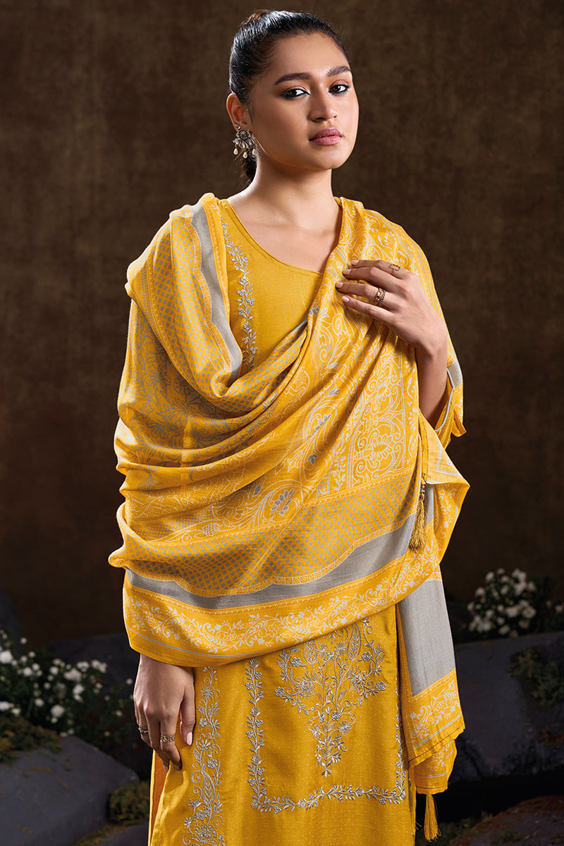 Ethereal Elegance in Blue Coral Pure Bemberg Muslin Salwar Suit