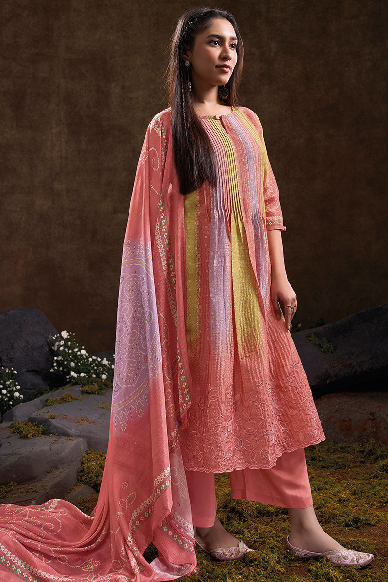 Pure Vintage Silk Digital Print Salwar Suit