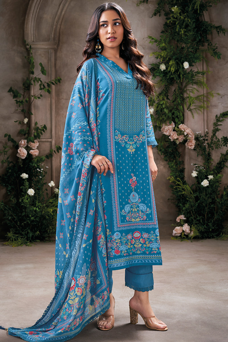 Captivate in a Timeless Zamesi Desert Pure Soft Silk Salwar Suit