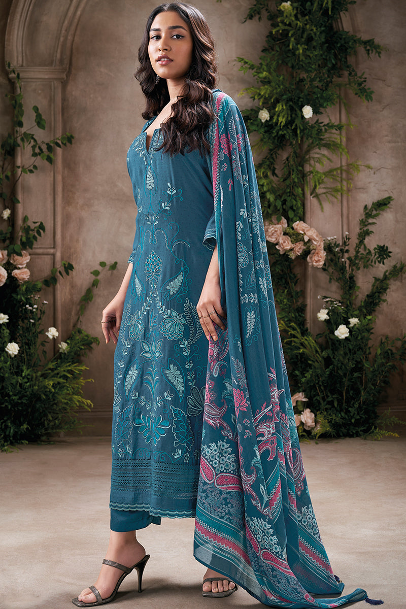 Dazzle in a Rich Magenta Purple Pure Bemberg Silk Salwar Suit