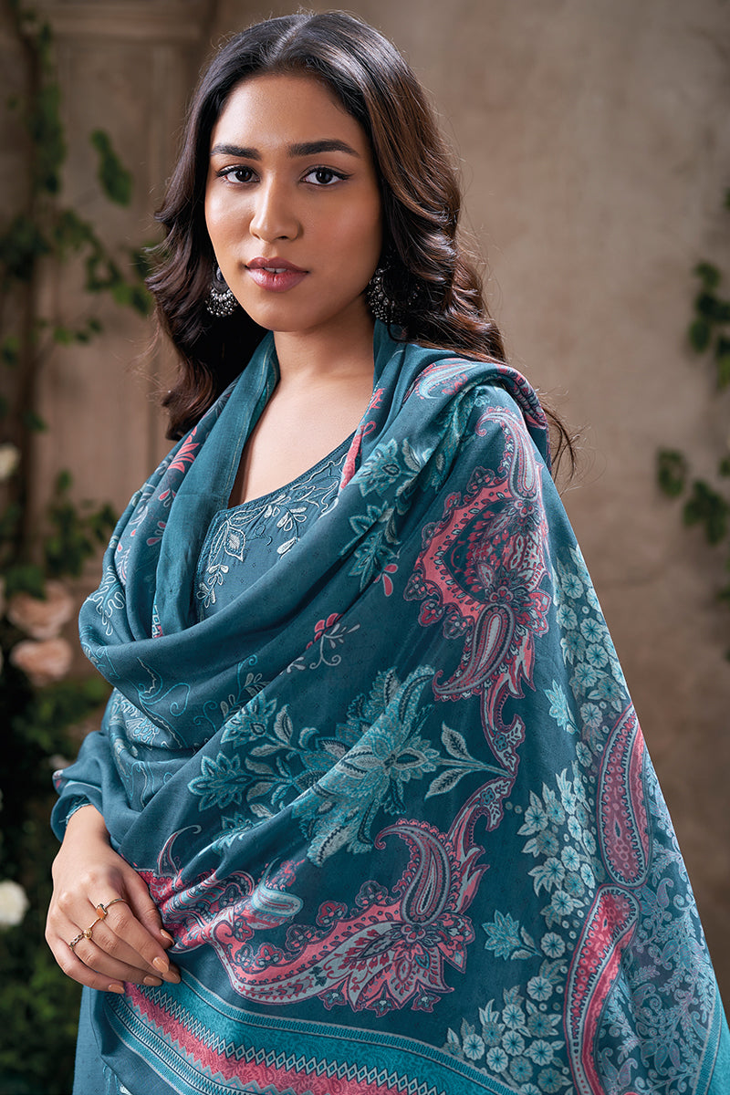 Dazzle in a Rich Magenta Purple Pure Bemberg Silk Salwar Suit