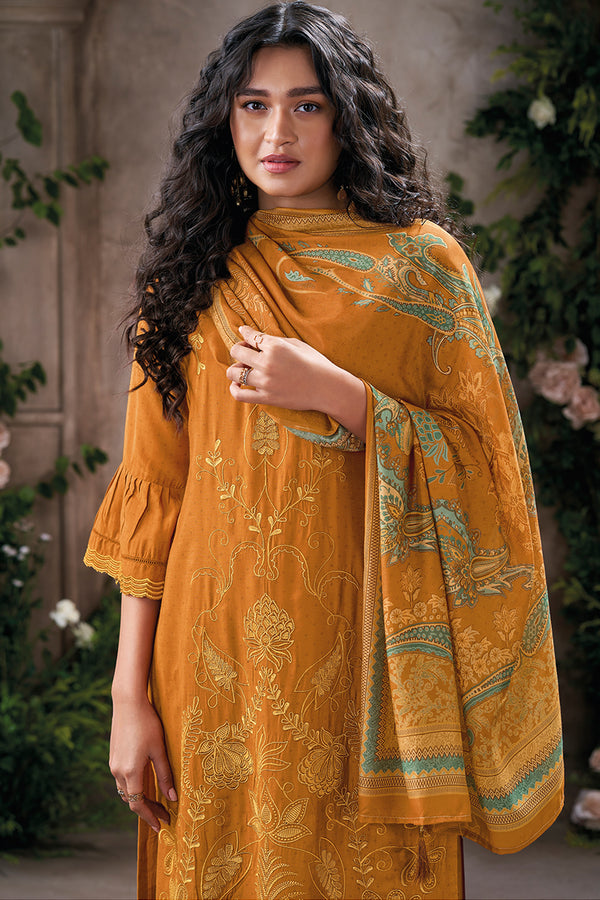 Dazzle in a Rich Magenta Purple Pure Bemberg Silk Salwar Suit