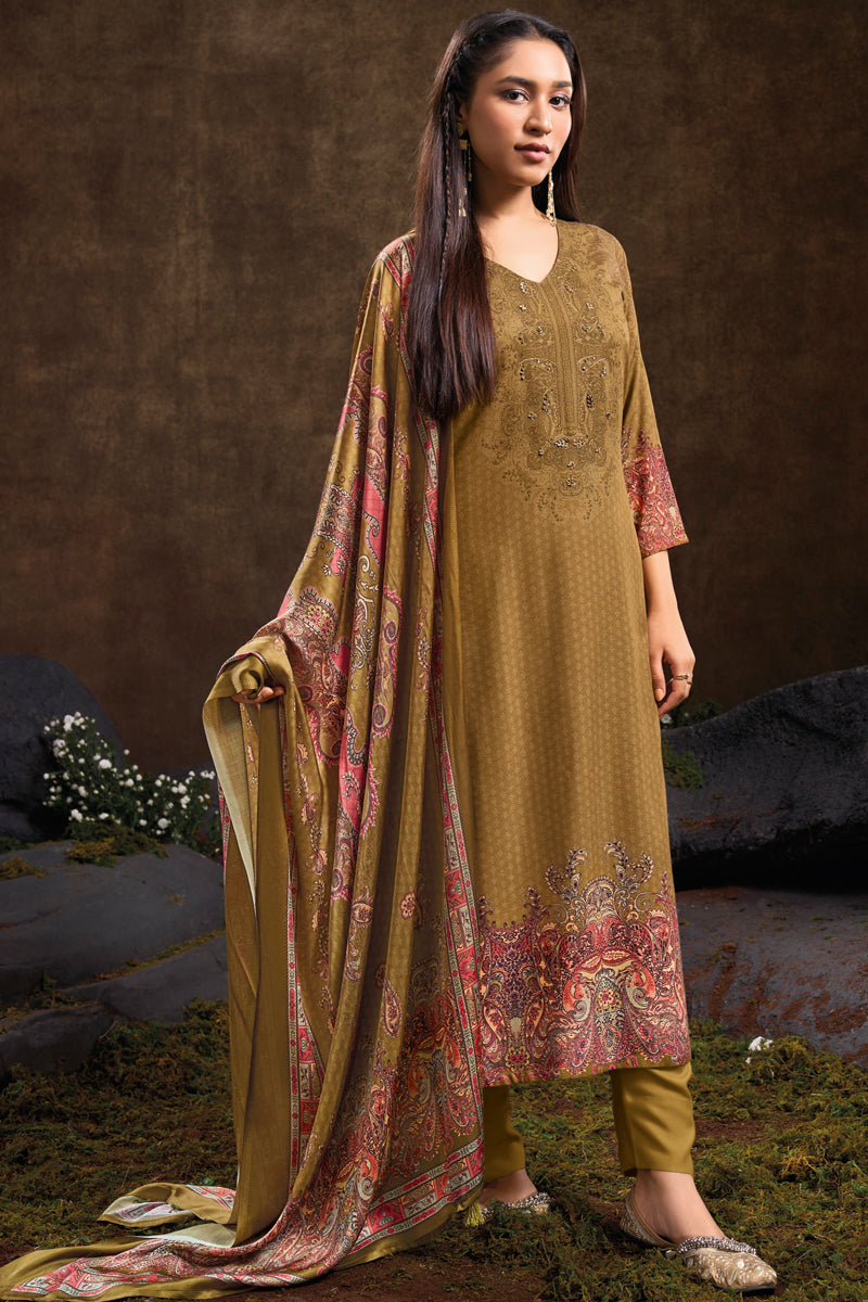 Premium Pure Pashmina Digital Print Salwar Suits