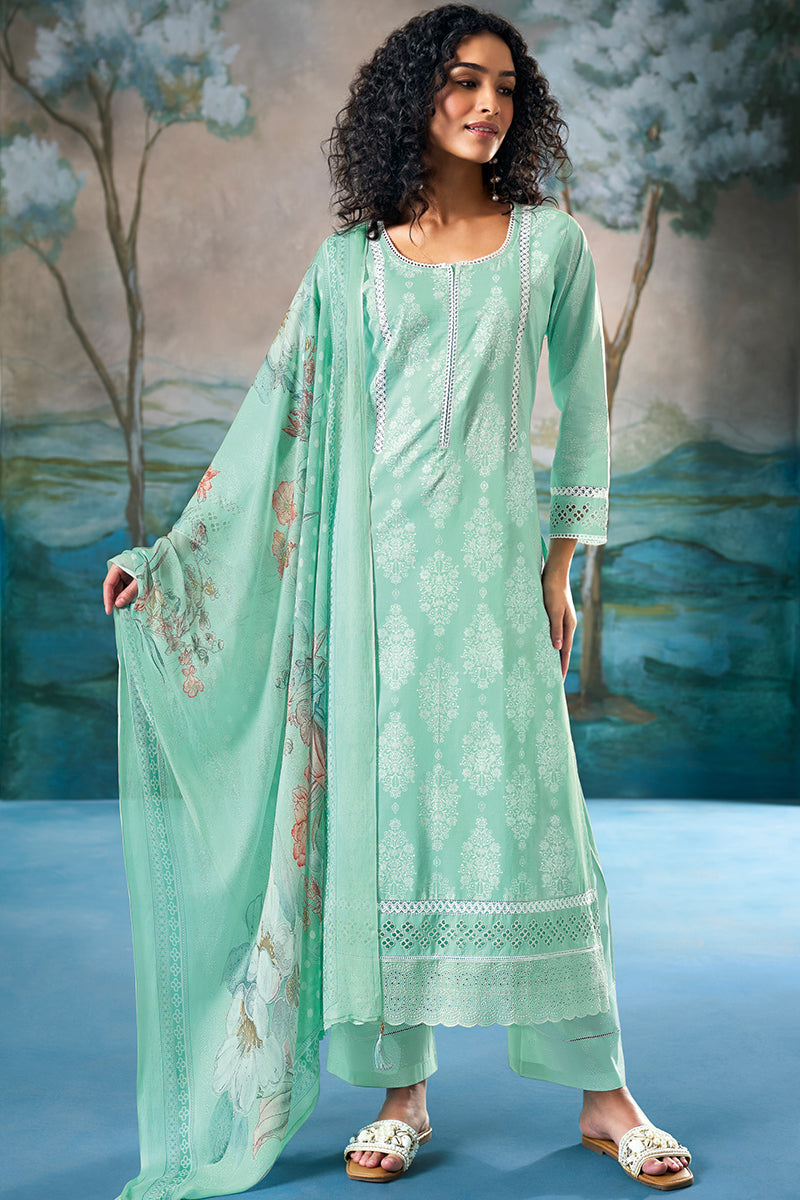 Superior Cotton Block Print Salwar Suit