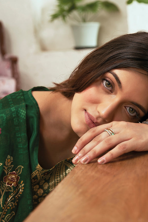 Nazneen Pure Bemberg Organza Jacquard Salwar Suit Design