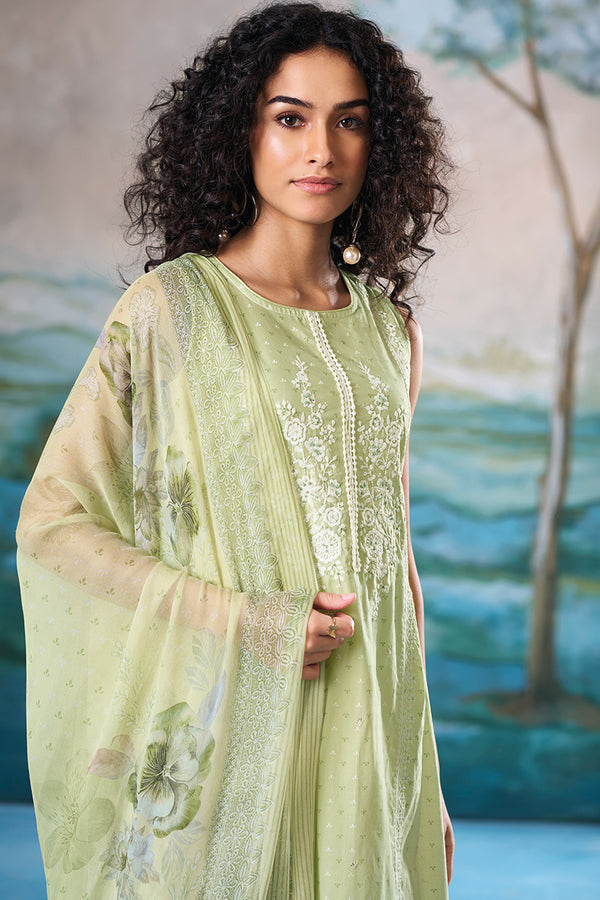 Superior Cotton Print Embroidered Salwar Suit