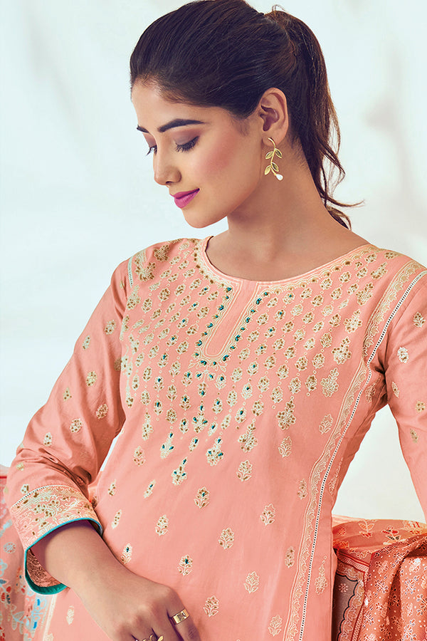 Superior Cotton Lucknowi Print Salwar Suit