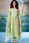 Superior Cotton Block Print Embroidered Salwar Suit