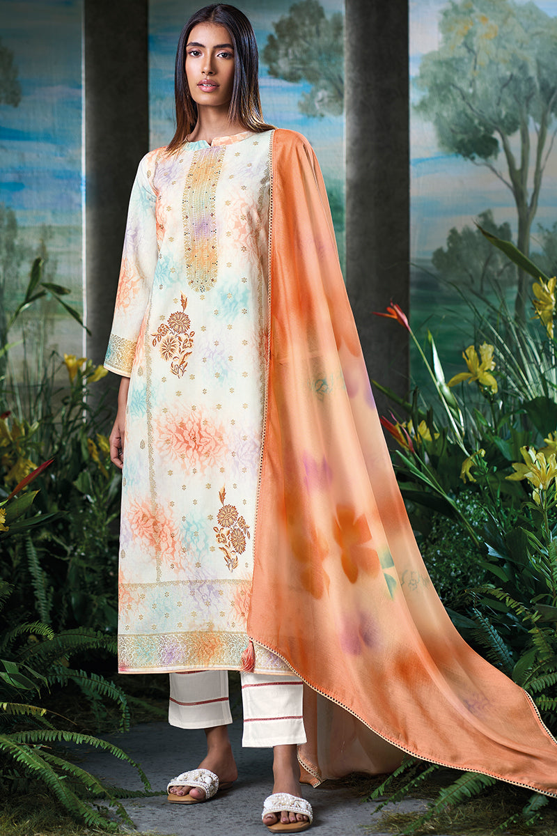Premium Handloom Cotton Jacquard Salwar Suit