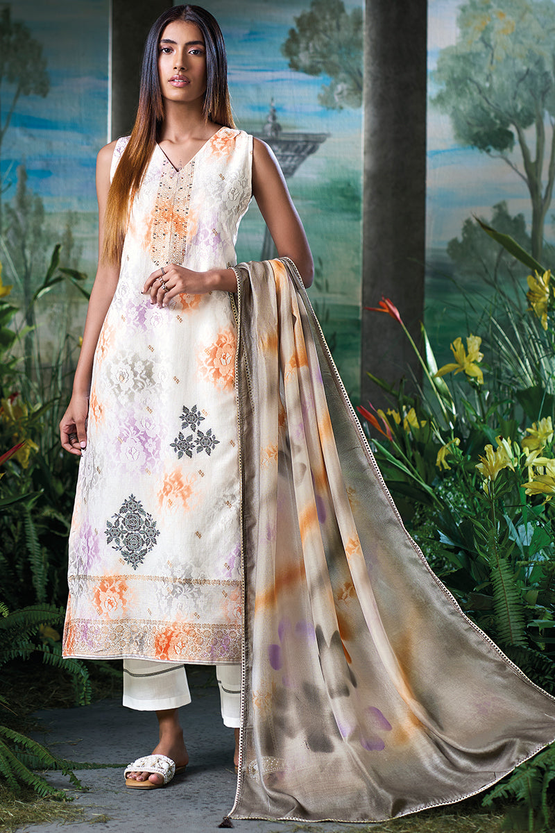 Premium Handloom Cotton Jacquard Salwar Suit