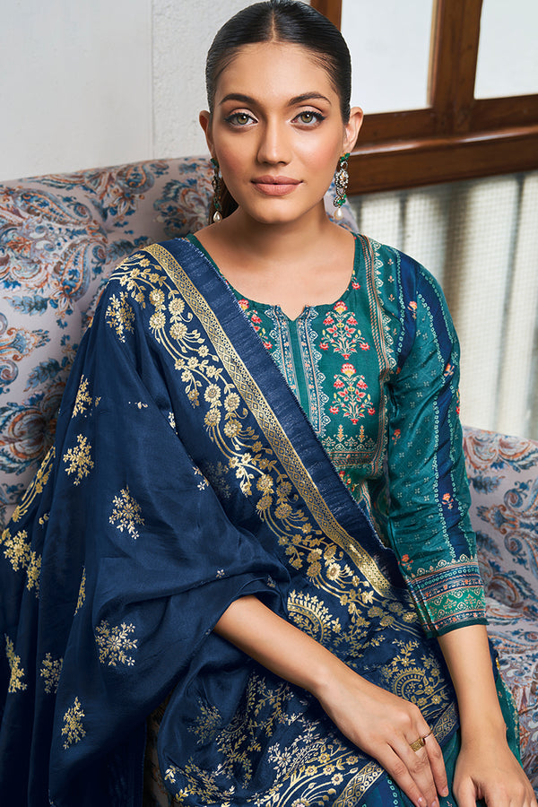 Arzu Pure Bemberg Silk Salwar Suit Design