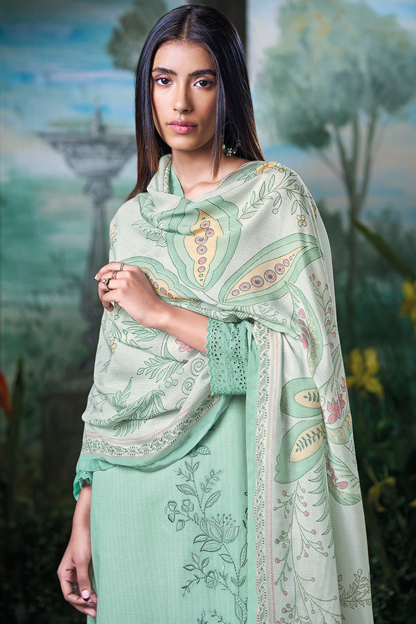 Superior Cotton Print With Heavy Embroidery Salwar Suit