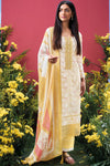 Premium Pure Linen Block Printed GPO Lace Salwar Suit