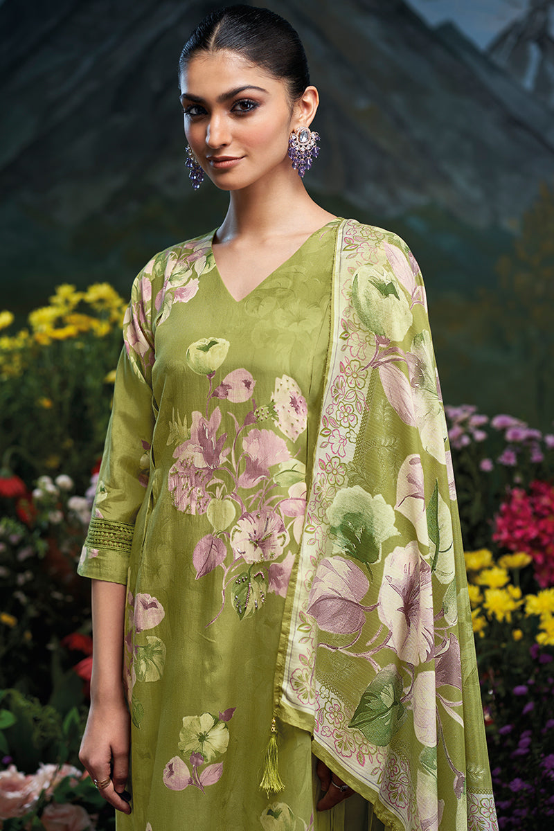 Premium Bemberg Silk Digital Printed Salwar Suit