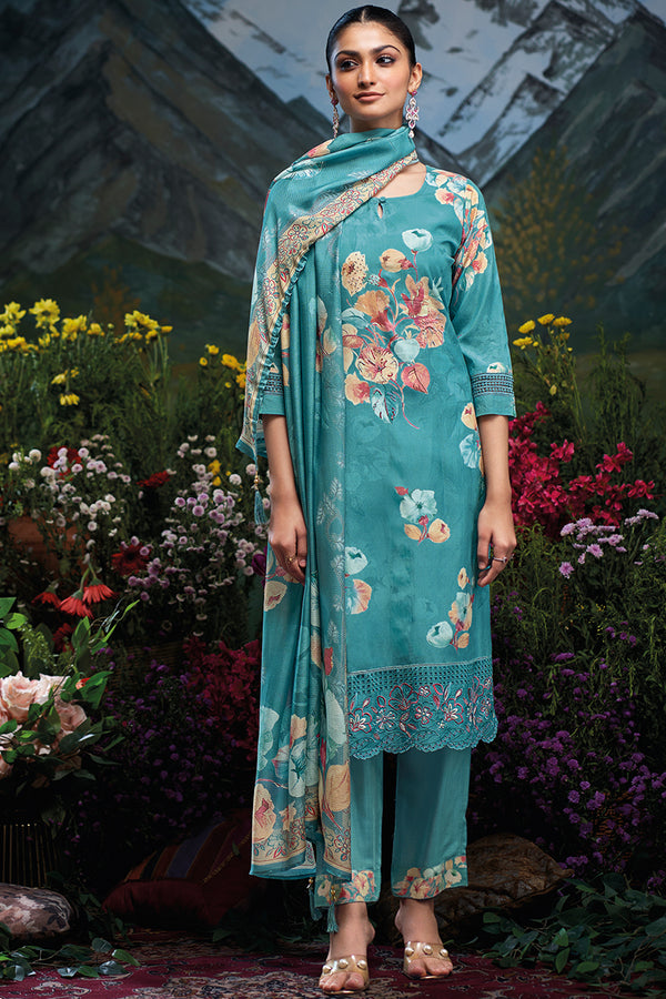 Premium Bemberg Silk Digital Printed Salwar Suit