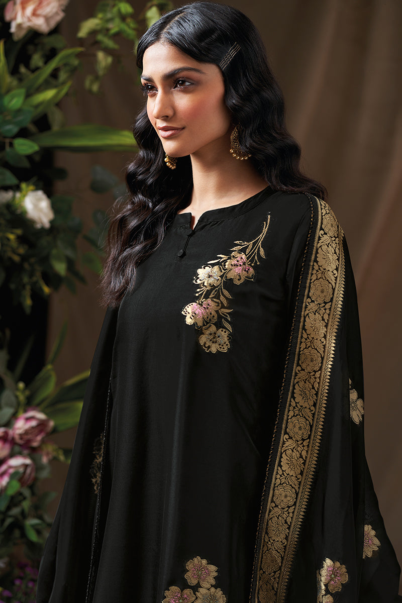 Premium Viscose Woven Silk Meena Jacquard Salwar Suit