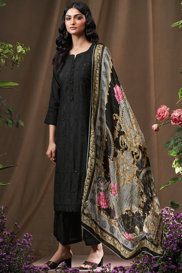 Premium Bemberg Silk Heavy Embroidered Salwar Suit