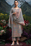 Premium Pure Wool Pashmina Meena Jacquard Salwar Suit