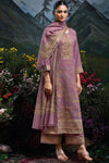 Premium Pure Wool Pashmina Meena Jacquard Salwar Suit