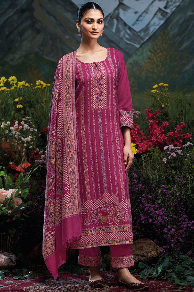 Premium Pure Pashmina Jacquard Salwar Suits