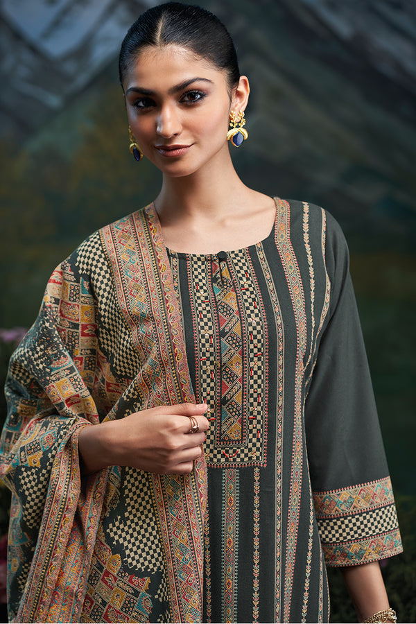 Premium Pure Pashmina Jacquard Salwar Suits