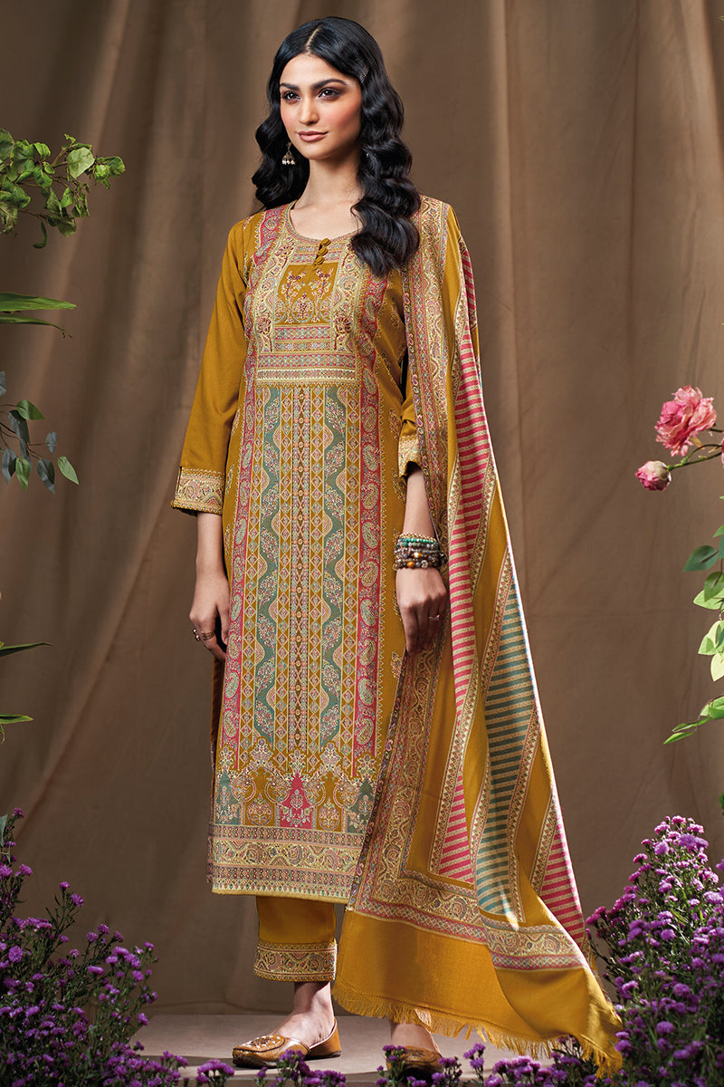 Premium Pure Pashmina Jacquard Salwar Suit