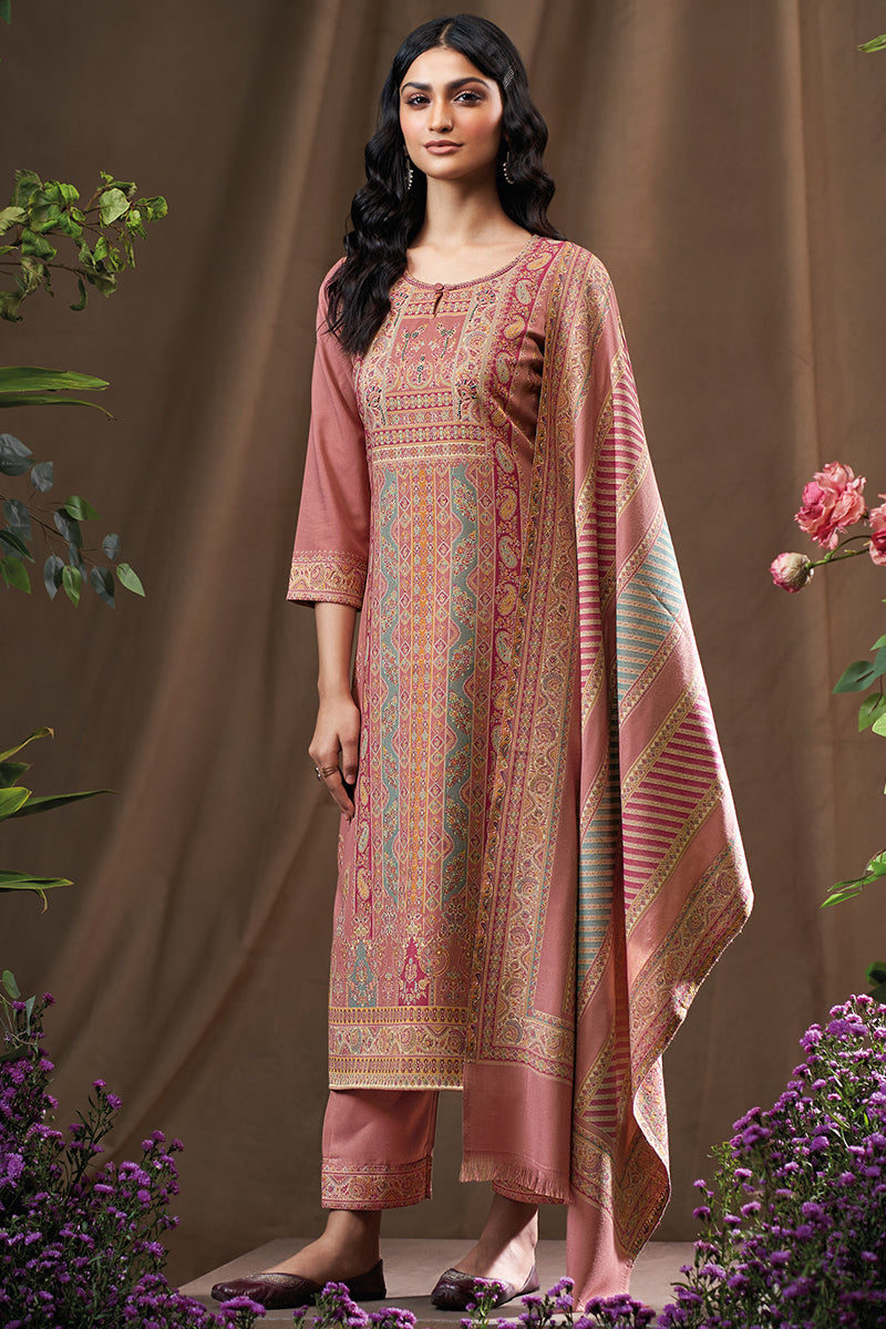 Premium Pure Pashmina Jacquard Salwar Suit
