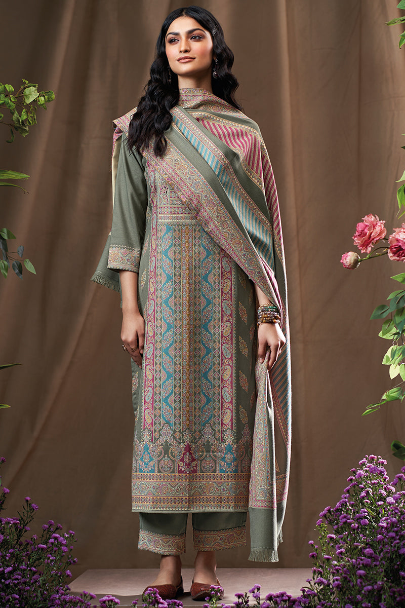 Premium Pure Pashmina Jacquard Salwar Suit