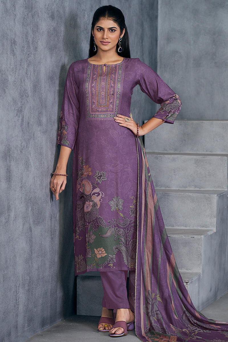 Premium Pure Pashmina Digital Printed Salwar Suit