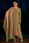 Premium Pure Wool Pashmina Meena Jacquard Salwar Suit