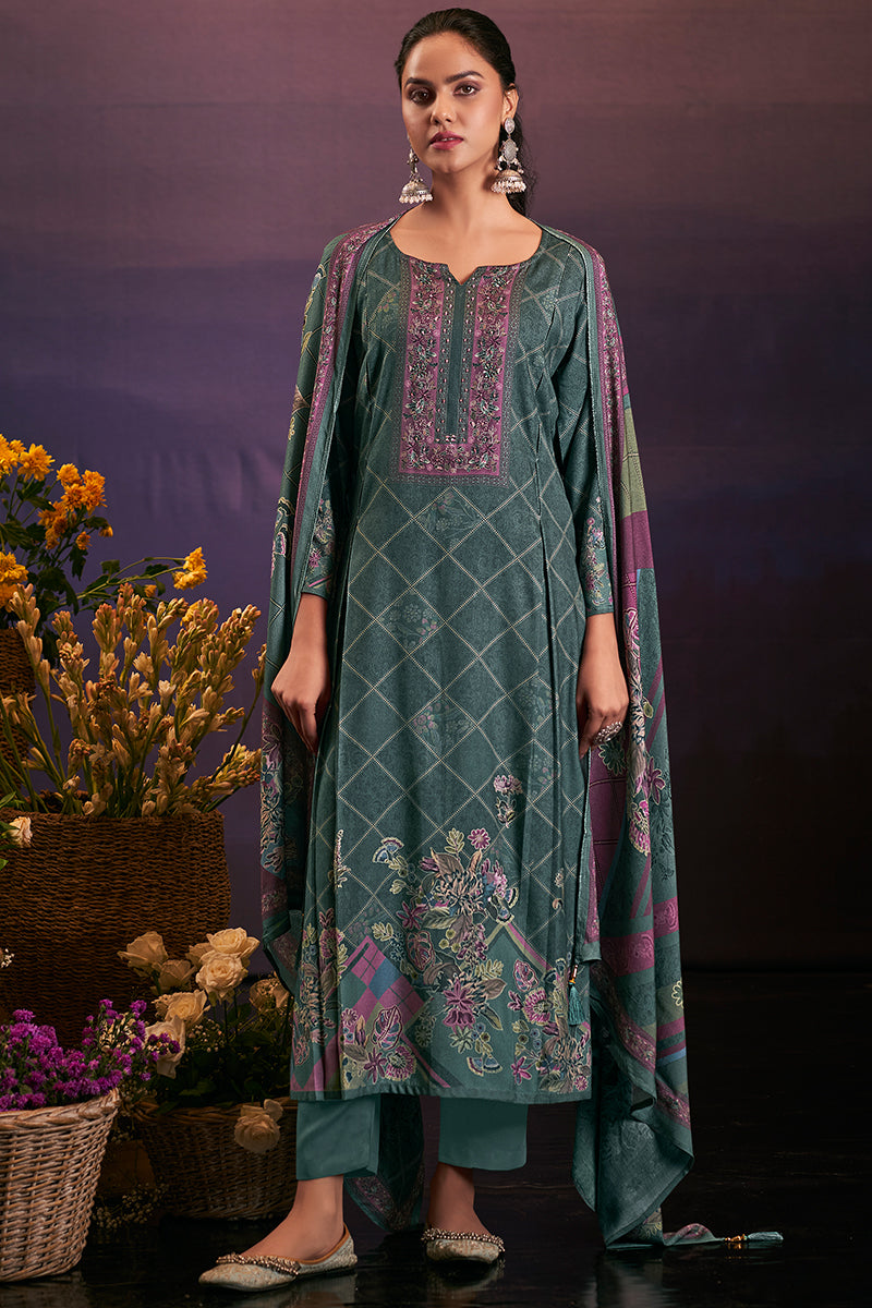 Premium Pure Pashmina Digital Printed Salwar Suit