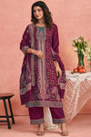 Premium Pure Wool Pashmina Meena Jacquard Salwar Suit