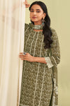 Superior Cotton Block Printed With Laces Salwar Suits