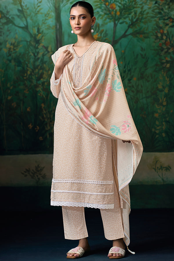 Superior Cotton Print and Embroidered Salwar Suit