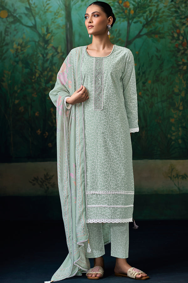 Superior Cotton Print and Embroidered Salwar Suit