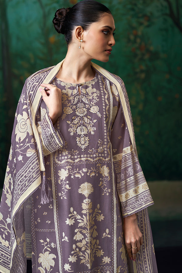 Pure Mul Chanderi Digital Print With Handwork Salwar Suit