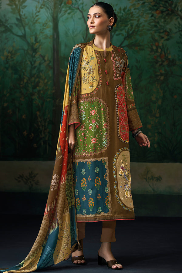 Pure Mul Checks Digital Print With Handwork Salwar Suits